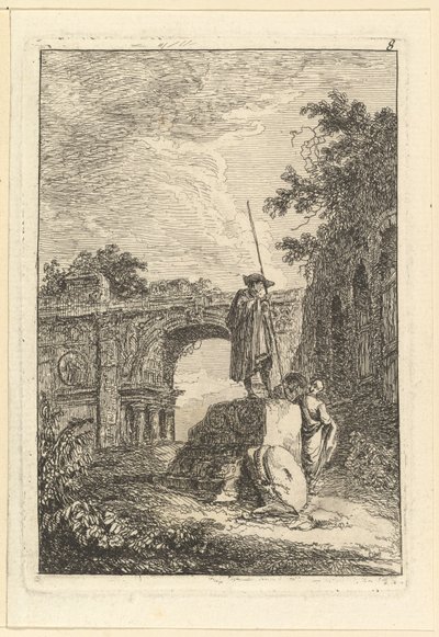 Łuk Triumfalny.n.d. autorstwa Hubert Robert