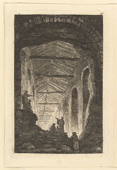 Galeria Zabytków, ok. godz. 1763-65. autorstwa Hubert Robert