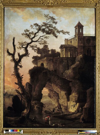 Krajobraz Fantasy autorstwa Hubert Robert