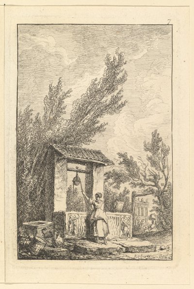 Studnia.n.d. autorstwa Hubert Robert