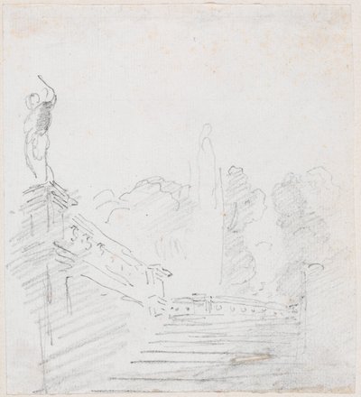 Monumentalne schody autorstwa Hubert Robert