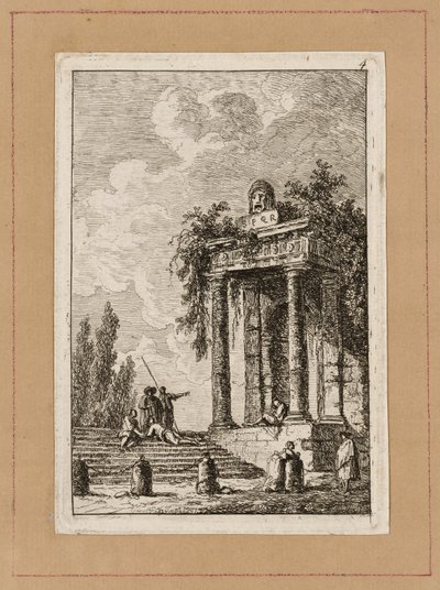 Płyta Czwarta z Wieczorów w Rzymie autorstwa Hubert Robert