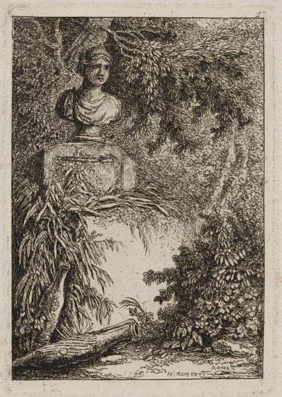 Tablica 2 z Wieczorów w Rzymie, 1763-64 autorstwa Hubert Robert