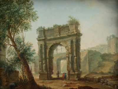 krajobraz ruin autorstwa Hubert Robert