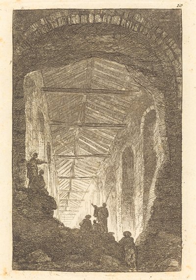 Starożytna Galeria autorstwa Hubert Robert
