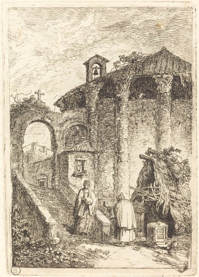 Starożytna Świątynia autorstwa Hubert Robert