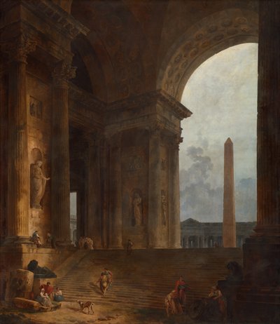 Obelisk autorstwa Hubert Robert