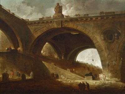 Stary most autorstwa Hubert Robert