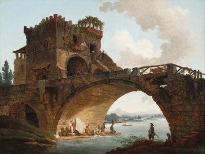 Most Salario, ok. 1930 r. 1775. autorstwa Hubert Robert
