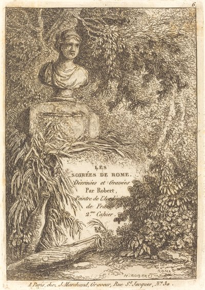Popiersie portretowe autorstwa Hubert Robert