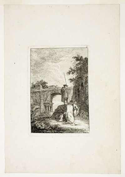 Łuk Triumfalny, płyta ósma z Wieczorów w Rzymie autorstwa Hubert Robert
