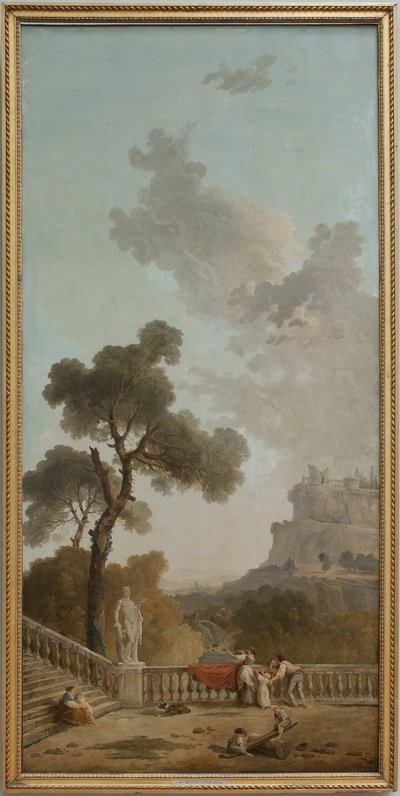 Widok z tarasu autorstwa Hubert Robert