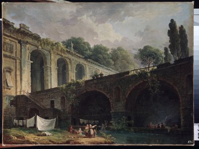 „Widok na willę Madama (Madame) w Rzymie”” Obraz Huberta Roberta (1733-1808) Około 1767 Ermitaż w Petersburgu autorstwa Hubert Robert
