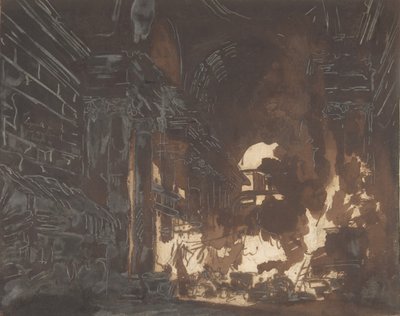 Praczki w Zrujnowanej Galerii, ca. 1760. autorstwa Hubert Robert