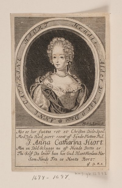 Anna Catharina Hjort autorstwa Hubert Schaten
