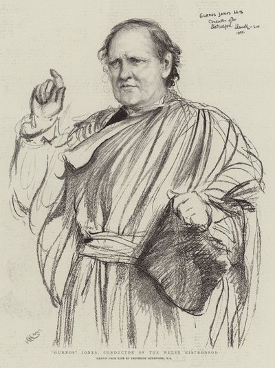 Gurnos Jones, dyrygent Walijskiego Eisteddfod autorstwa Hubert von Herkomer