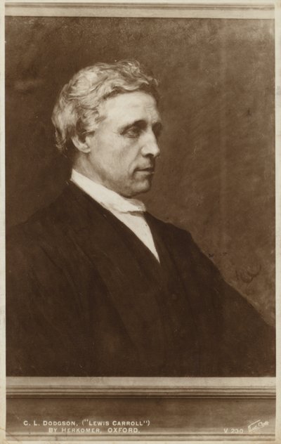 Lewis Carroll (1832-1898), angielski pisarz autorstwa Hubert von Herkomer