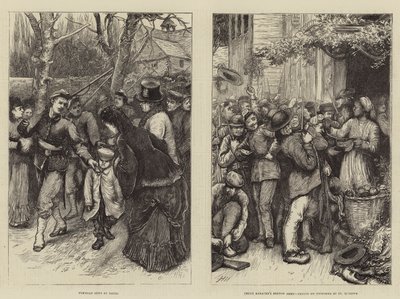 Sceny we Francji autorstwa Hubert von Herkomer