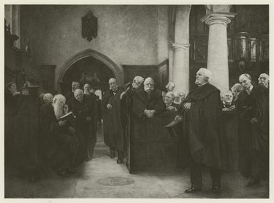 Kaplica Kartuzy (grawiura) autorstwa Hubert von Herkomer