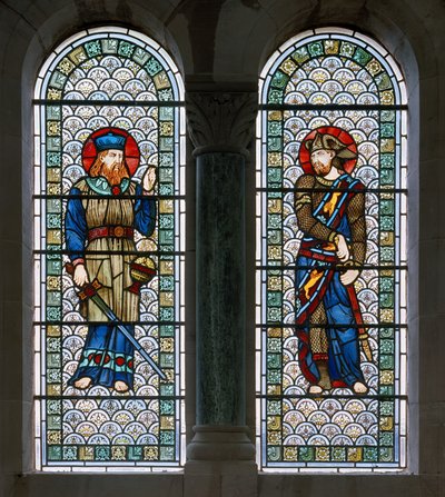 Hoarwithy, St Catherine, Belham & Co, Hugh Arthur Kennedy, Joshua & Ezekiel, c.1885 autorstwa Hugh Arthur Kennedy