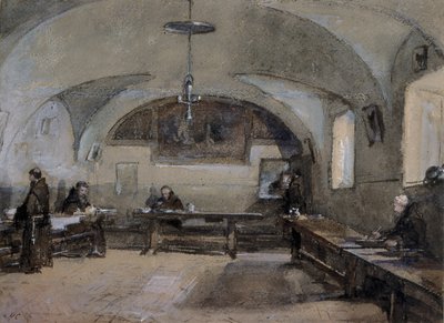 Wnętrze klasztoru kapucynów w Albano autorstwa Hugh Carter