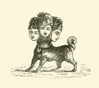 Kobieta Cerber (rycina) autorstwa Hugh Rowley