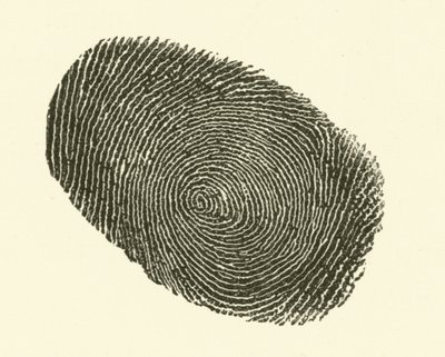 Odcisk palca (grawerowanie) autorstwa Hugh Rowley