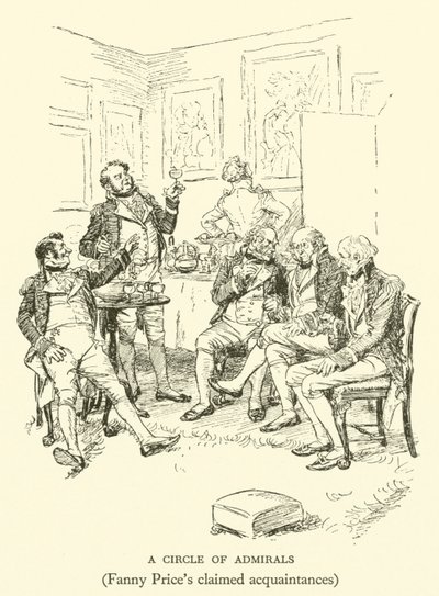 Krąg Admirałów, rzekome znajome Fanny Price (rycina) autorstwa Hugh Thomson