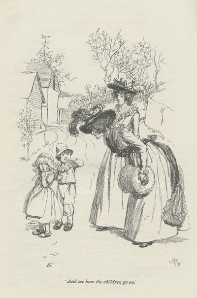 I zobacz, jak radzą sobie dzieci, 1896 autorstwa Hugh Thomson