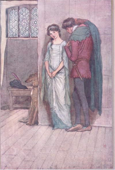 I to jest właśnie bogactwo samego siebie, do którego teraz dążę, ilustracja z Wesołych kuzynek z Windsoru, 1910 autorstwa Hugh Thomson