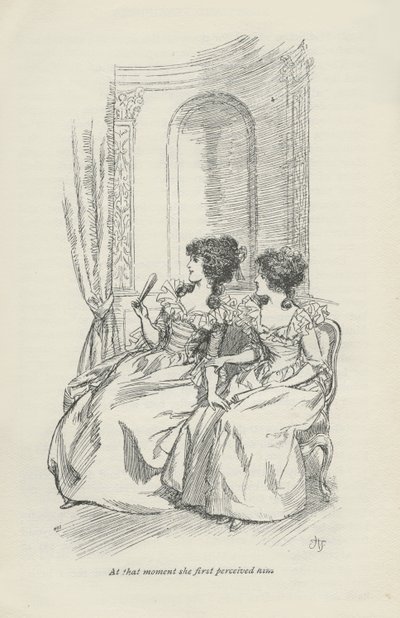 W tym momencie po raz pierwszy go dostrzegła, 1896 autorstwa Hugh Thomson