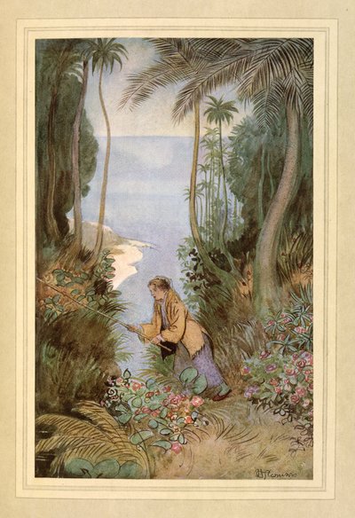 Wędkarstwo, z „The Admirable Crichton” J.M. Barrie autorstwa Hugh Thomson