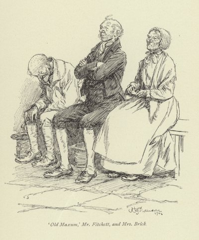 Ilustracja do Amosa Bartona autorstwa George Eliot autorstwa Hugh Thomson