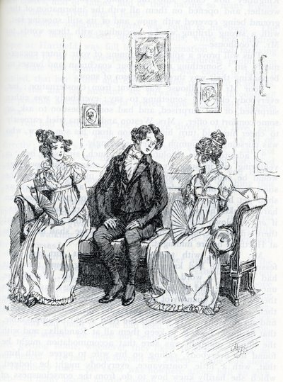 Ilustracja do „Emmy” Jane Austen (ilustracja) autorstwa Hugh Thomson