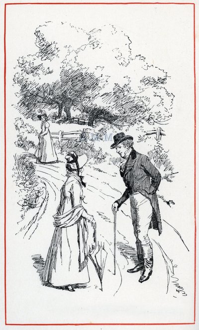 Ilustracja do „Emmy” Jane Austen (ilustracja) autorstwa Hugh Thomson