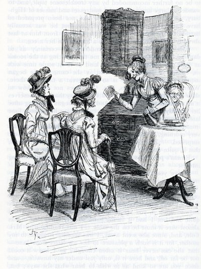 Ilustracja do „Emmy” Jane Austen (ilustracja) autorstwa Hugh Thomson