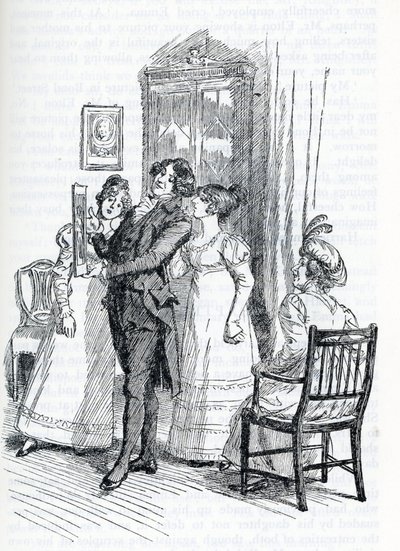 Ilustracja do „Emmy” Jane Austen (ilustracja) autorstwa Hugh Thomson