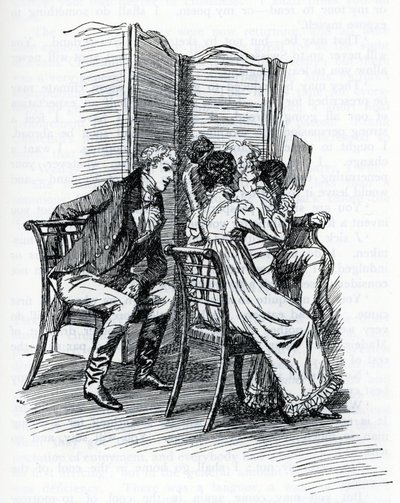 Ilustracja do „Emmy” autorstwa Jane Austen. Hugh Thomson (ilustracja) autorstwa Hugh Thomson
