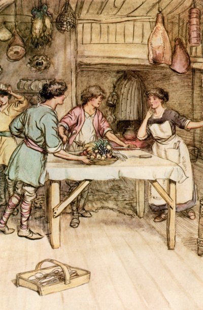 Ilustracja do JM Barrie The Admirable Crichton autorstwa Hugh Thomson