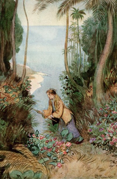 Ilustracja do JM Barrie The Admirable Crichton autorstwa Hugh Thomson
