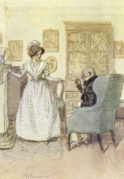 Ilustracja do Janets Repentance autorstwa George Eliot autorstwa Hugh Thomson