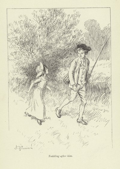 Ilustracja do historii miłosnej pana Gilfilsa autorstwa George