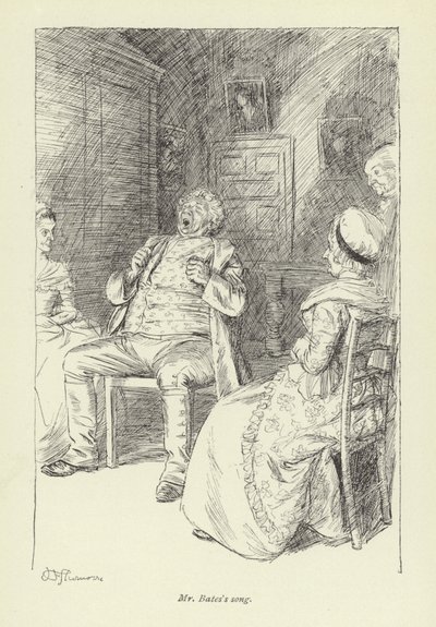 Ilustracja do historii miłosnej pana Gilfilsa autorstwa George