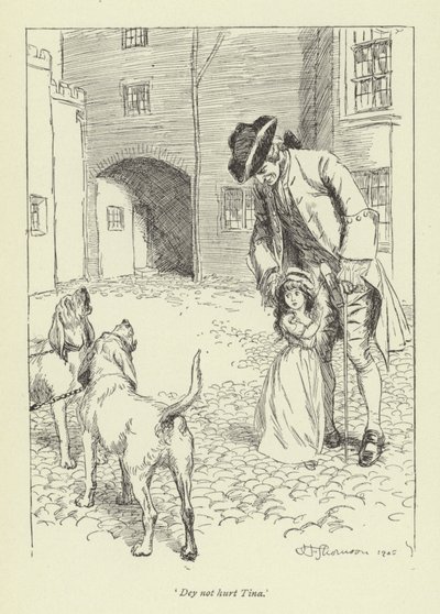 Ilustracja do historii miłosnej pana Gilfilsa autorstwa George