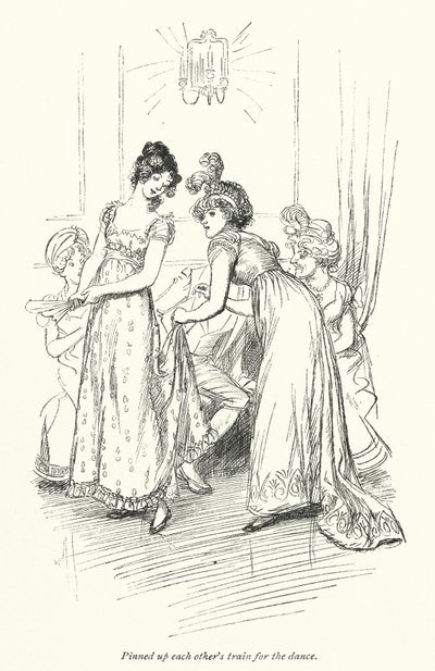 Ilustracja do opactwa Northanger autorstwa Jane Austen (lito) autorstwa Hugh Thomson