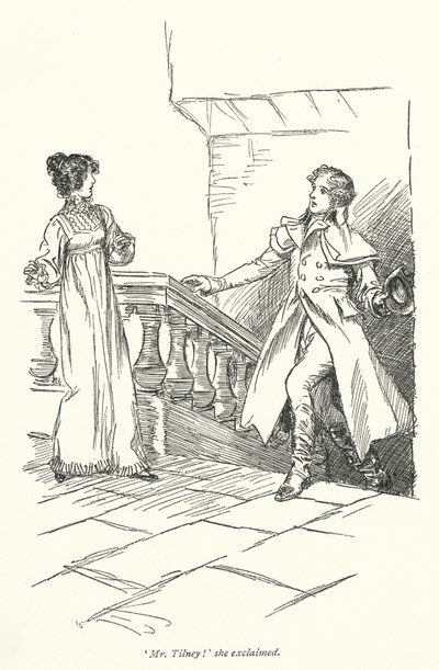 Ilustracja do opactwa Northanger autorstwa Jane Austen (lito) autorstwa Hugh Thomson