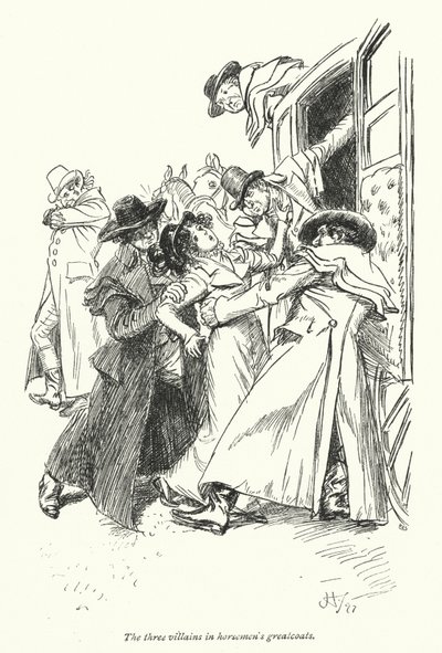 Ilustracja do opactwa Northanger autorstwa Jane Austen (lito) autorstwa Hugh Thomson