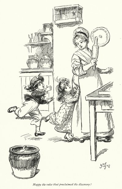 Ilustracja do opactwa Northanger autorstwa Jane Austen (lito) autorstwa Hugh Thomson