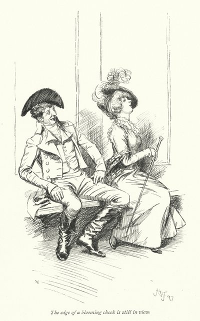 Ilustracja do opactwa Northanger autorstwa Jane Austen (lito) autorstwa Hugh Thomson