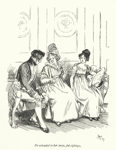 Ilustracja do perswazji autorstwa Jane Austen (lito) autorstwa Hugh Thomson